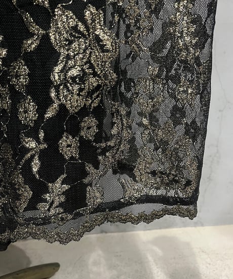 Glitter Embroidery Volume Skirt BKGD