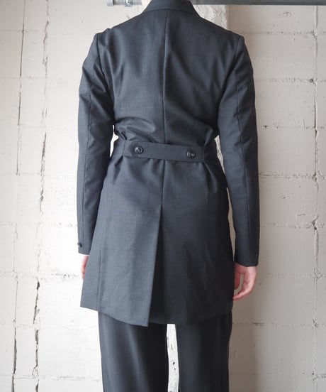 agnes b. Classic Long Tailored Jacket DGR