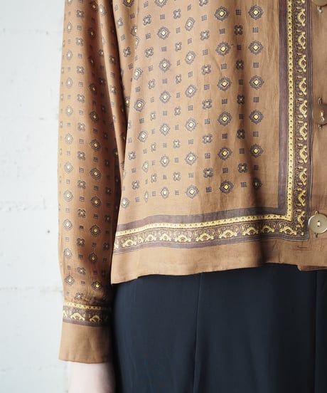 Small pattern Scarf Blouse BR