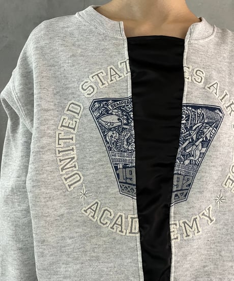 Remake Satin Switching Sweat GR