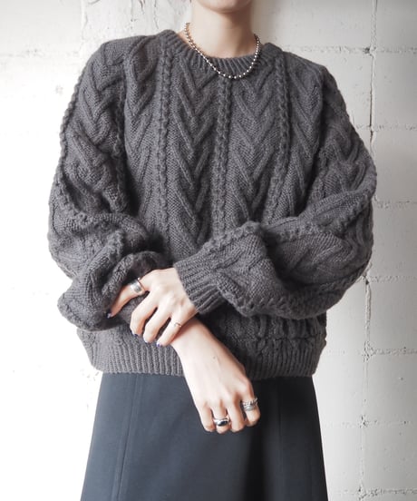 Cropped Cable Knit GR