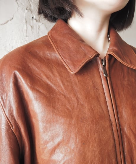 Zipup Leather Jacket BR