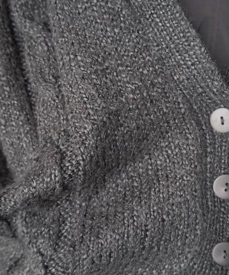Vneck Knit Cardigan BK
