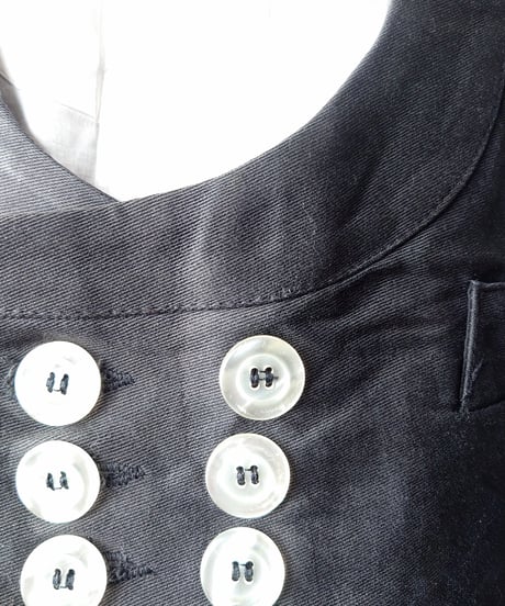 1970's Euro Cotton Twill Logger Vest BK