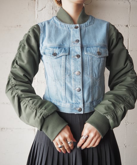 VERONICA BEARD Denim MA-1 Docking Jacket LBL KA