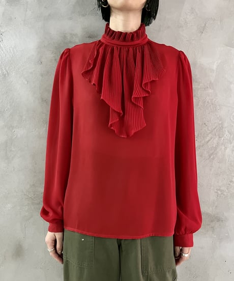 Sheer Frilled Design Blouse RD