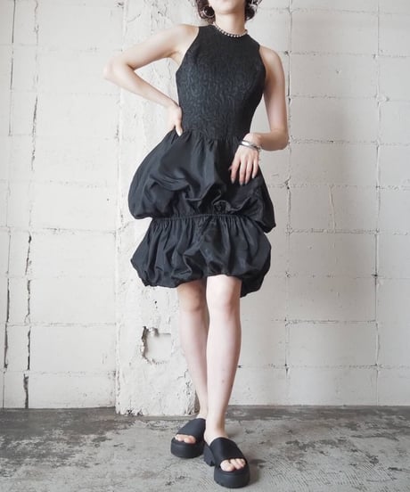 Embroidery Ballon Design Dress BK