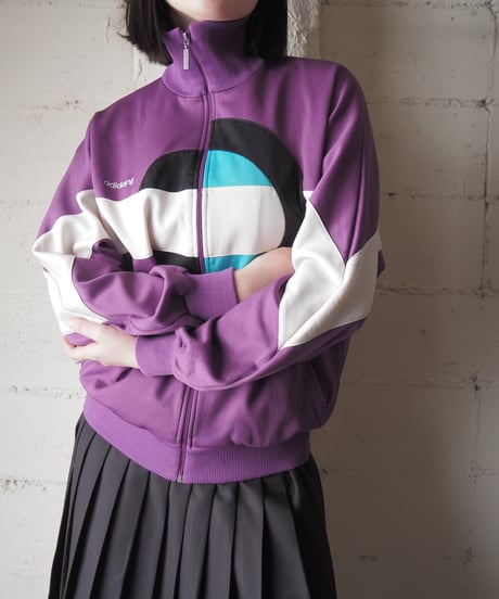 adidas Circle Design Track Jacket PURWHBK