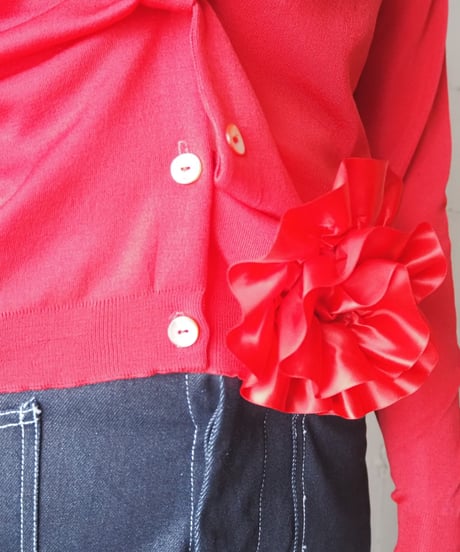 REMAKE Frilled Flower Cardigan RE