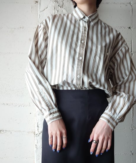 Tuck Front Stripe Shirt BEWH