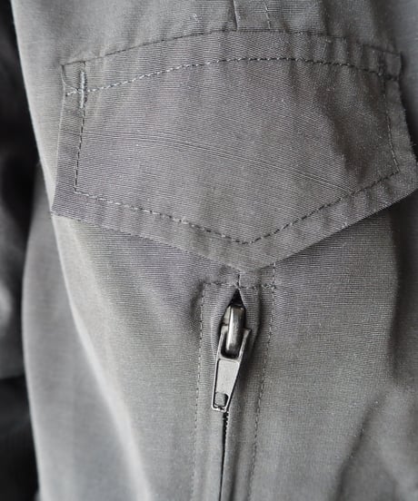 Super Long Rib Zip Up Jacket BK