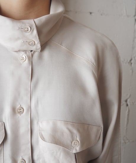 Turn Over Collar Raglan Sleeve Shirt BE