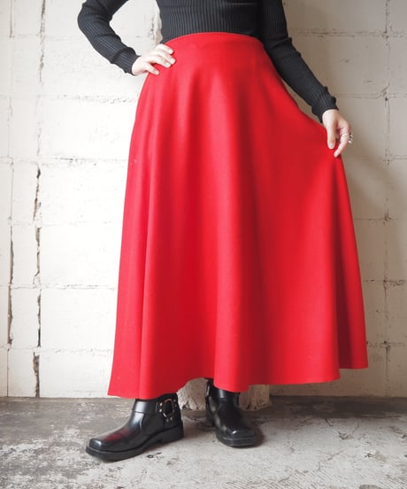 MICHAEL KORS Flare Wool Skirt RE