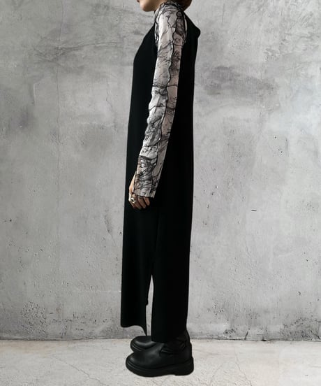 Neck Embroidery Sleeveless Dress BK