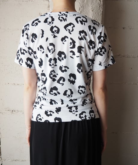 COMME des GARÇONS COMME des GARÇONS Leopard Print Tee WH BK