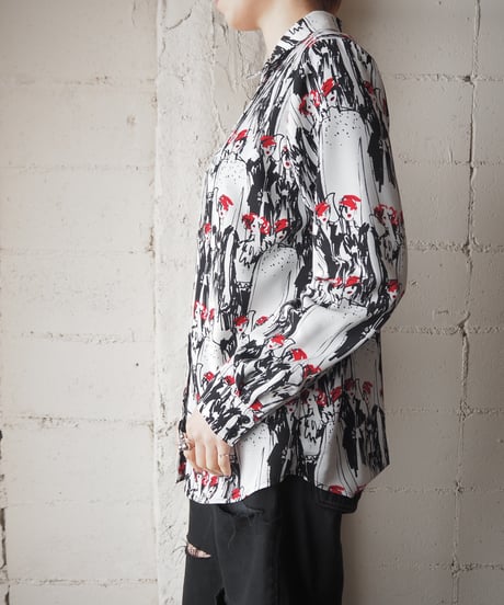 KARL LAGERFELD People Pattern Shirt WHBKRE
