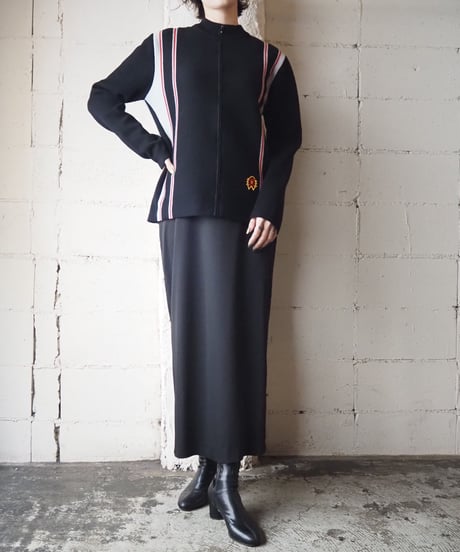 Stripe Zipup Knit BKRE