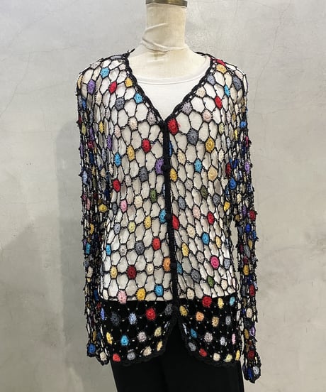 Colorful Crochet Cardigan BK