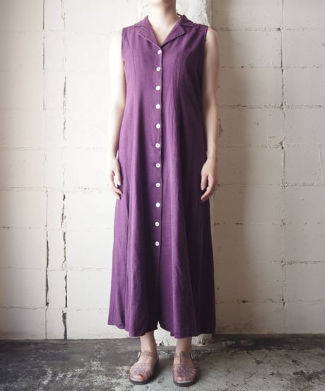 Open Collar N/S Dress PUR