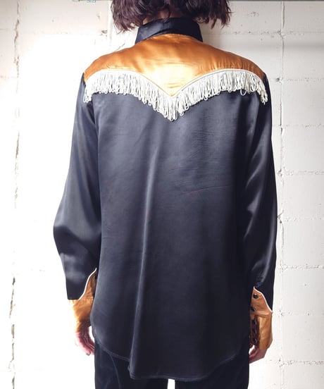 Bicolor Satin Western Shirt BKYE