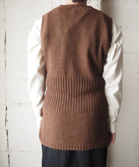Henly Neck Knit Vest BR