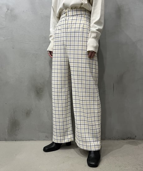 Tattersall Check Wide Pants YEWH