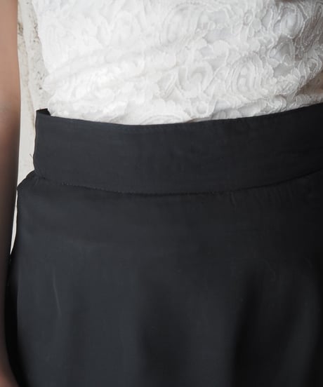 Chiffon Layered Long Skirt BK