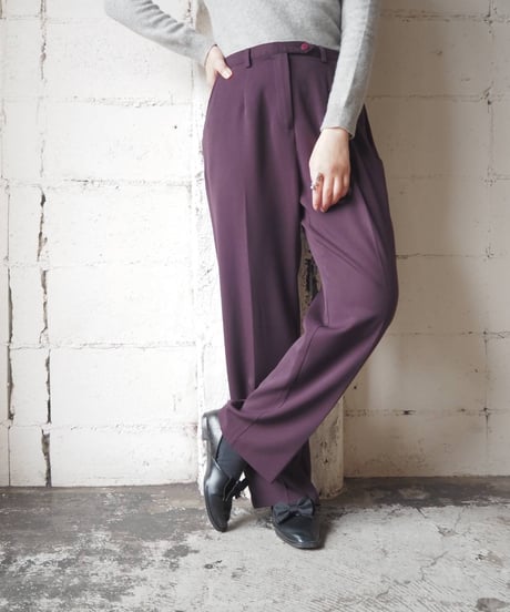 Center Pressed Straight Pants BUR