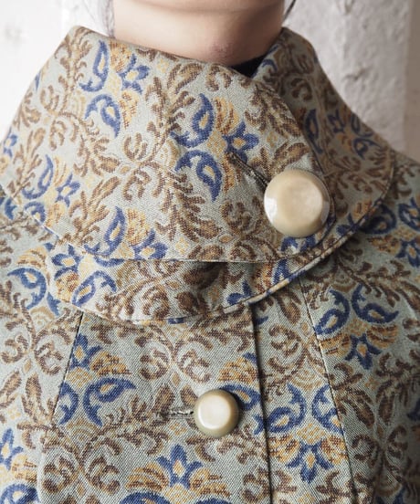 1950～60's Botanical Pattern Coat KA