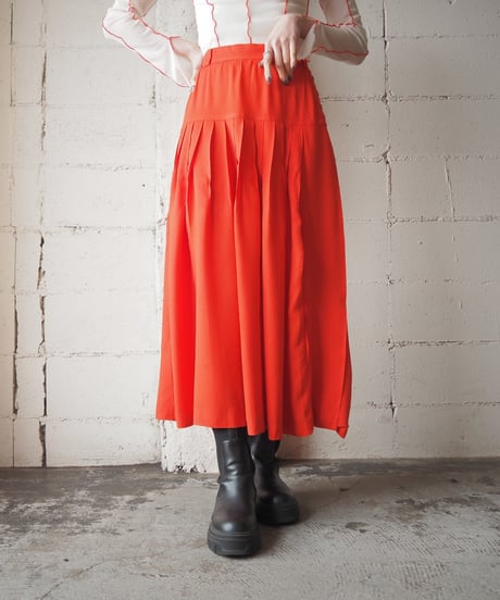 ESCADA Design Slit Pleated Skirt RE