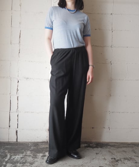 a new day Linen Easy Wide Pants BK