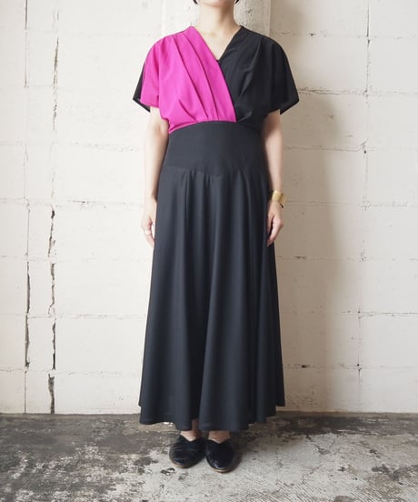 Bicolor French Sleeve Dress BKPI