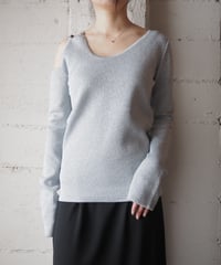JW Anderson Cut Out Asymmetric Lame Knit SV