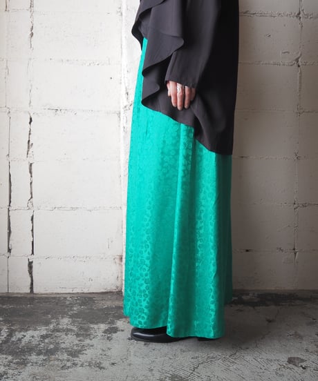 1970's Shadow Flower Long Skirt GN