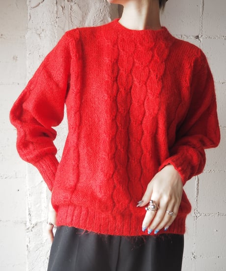 Cable Mohair Knit RE