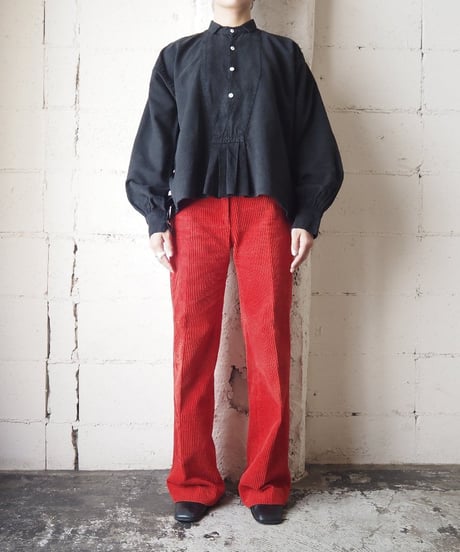 1910-20's Antique Linen Short Shirt BK