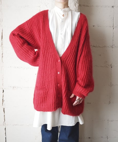 Mohair Knit Cardigan RE