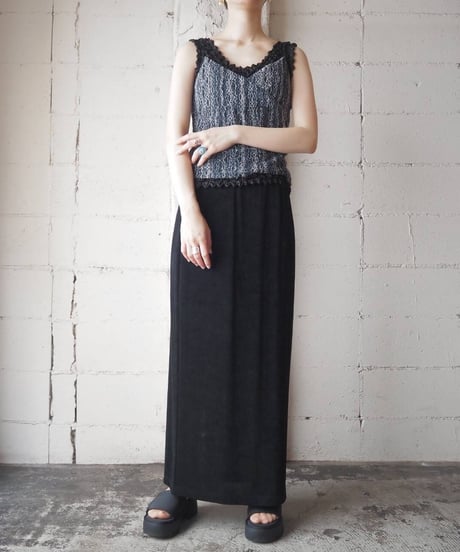 MIX Color Vneck Camisole BK GR