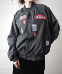 REMAKE Patch Design Snap Button Jacket BK