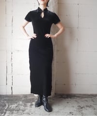 Short Sleeve Chinese Dress BK