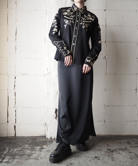Embroidery Western Shirt BK