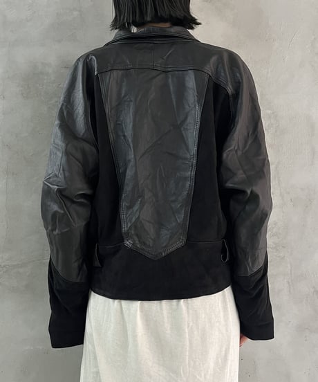 Leather×Suede Jacket BK