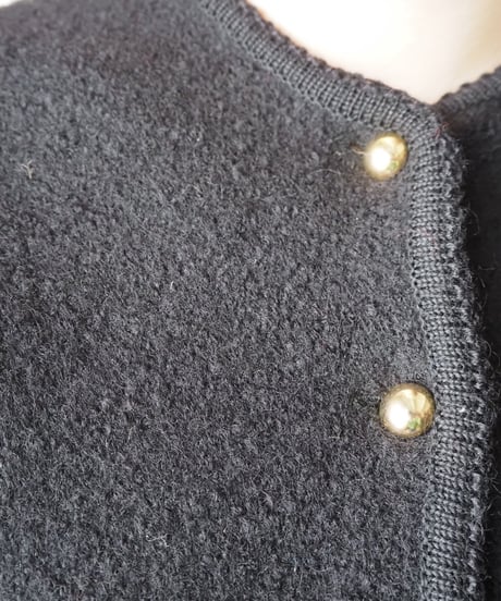 Gold Button Tyrolean Cardigan BK