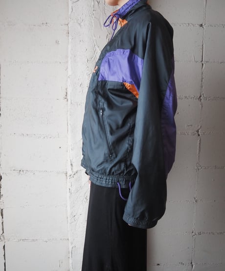 〜1990's NIKE Tricolor Nylon Jacket BKPUROR