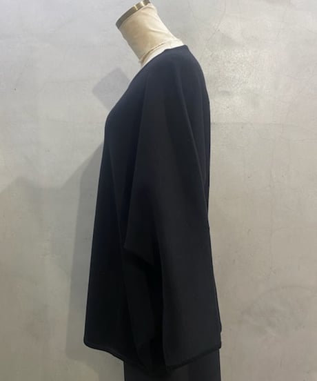 Dolman Sleeve Crew Neck Knit BK