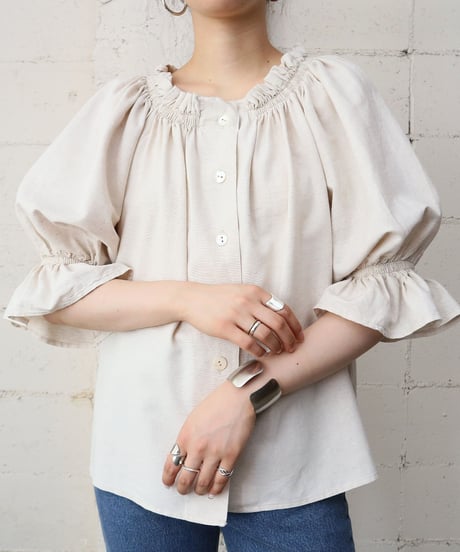 Tyrolean Puff Sleeve Blouse IV