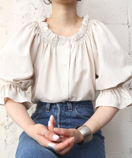 Tyrolean Puff Sleeve Blouse IV