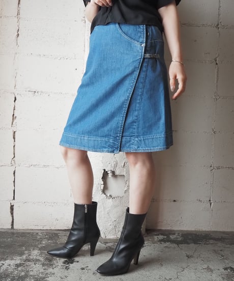 Levi’s ENGINEERED Wrap Middle Denim Skirt BL