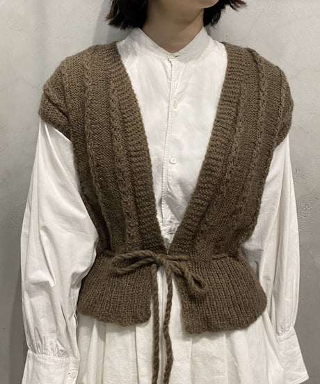 Drewstring Knit Vest BR