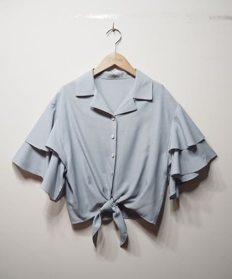 Tiered Flared Sleeve Blouse GR
